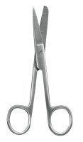 Nůžky chir. zahnuté hrot. tupé 15cm (ks)