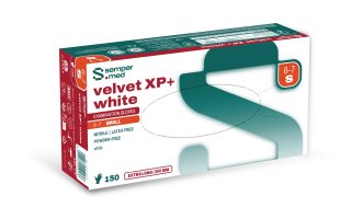 Rukavice Sempermed Velvet XP+white S/150ks (balení)
