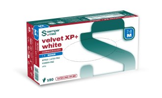 Rukavice Sempermed Velvet XP+white M/150ks (balení)