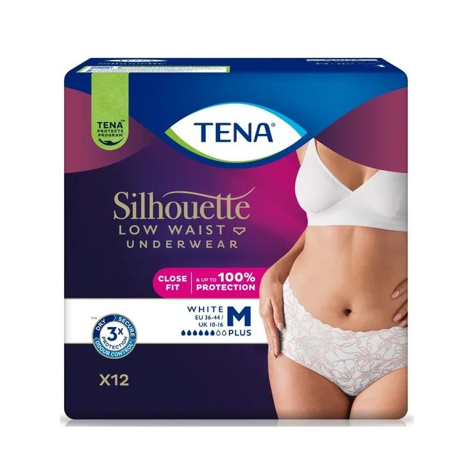 TENA Silhouette Plus Low Waist White M 12ks (balení)