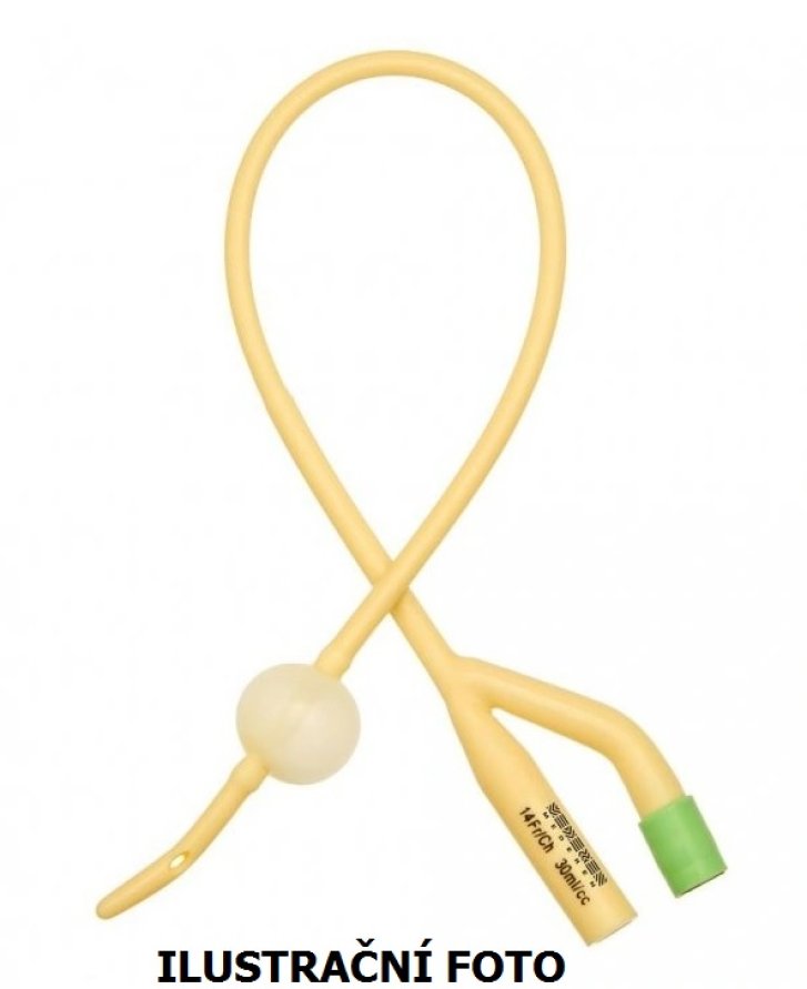 Katetr Tiemann CH14 balonek 5ml (zahnutý)/10ks (balení)