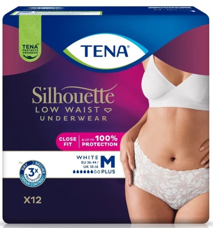 TENA Silhouette Plus Low Waist White M 12ks (balení)
