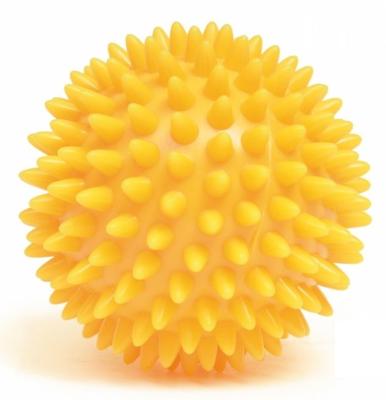 Míč masážní ježek pr. 8 cm - žlutý  - 1