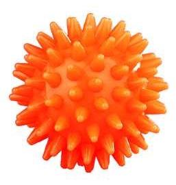 Míč masážní ježek pr. 6 cm - oranžový  - 1