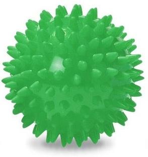 Míč masážní ježek pr. 7 cm - zelený  - 1
