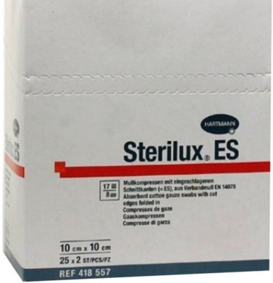 Sterilux ES ster. 10x10cm - 25x2ks  - 1