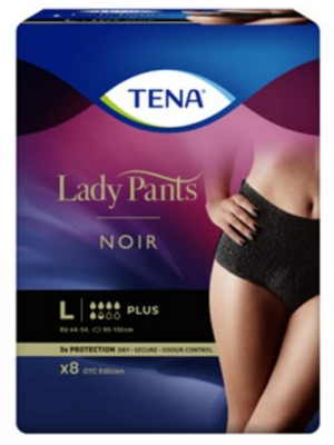 TENA LADY PANTS Plus NOIR L 8ks navlékací kalh.  - 1