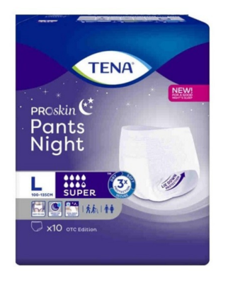 TENA Pants Night Super L 10ks navlékací k. 