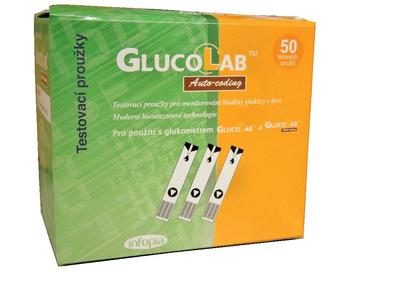 Testovací proužky GlucoLab 50ks 